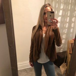 MM couture brown lamb leather jacket